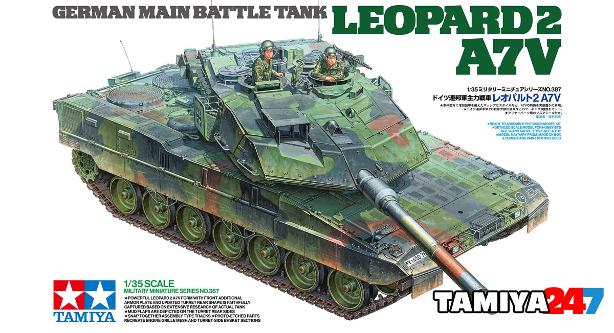 Tamiya Leopard 2 A7V German Main Battle Tank Model Kit