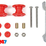 Tamiya Low-Friction Plastic Double Rollers - Red