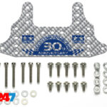 Tamiya Front/Rear Silver Carbon 30th Anniversary Stays